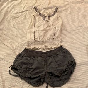 Twenty one and hollister tank and shorts set